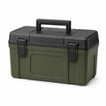 Caja de herramientas de plástico polipropileno Verde/Negro 35x20x20 cm
