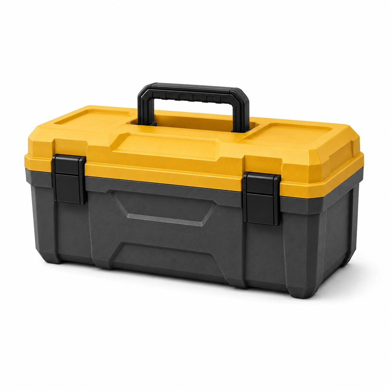 Caja de herramientas de plástico 45x25x25 cm con pestillos
