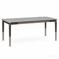 Mesa rectangular de cerámica, Gris