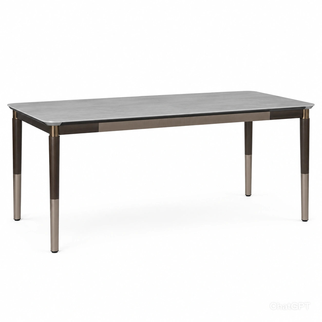 Mesa rectangular de cerámica, Gris