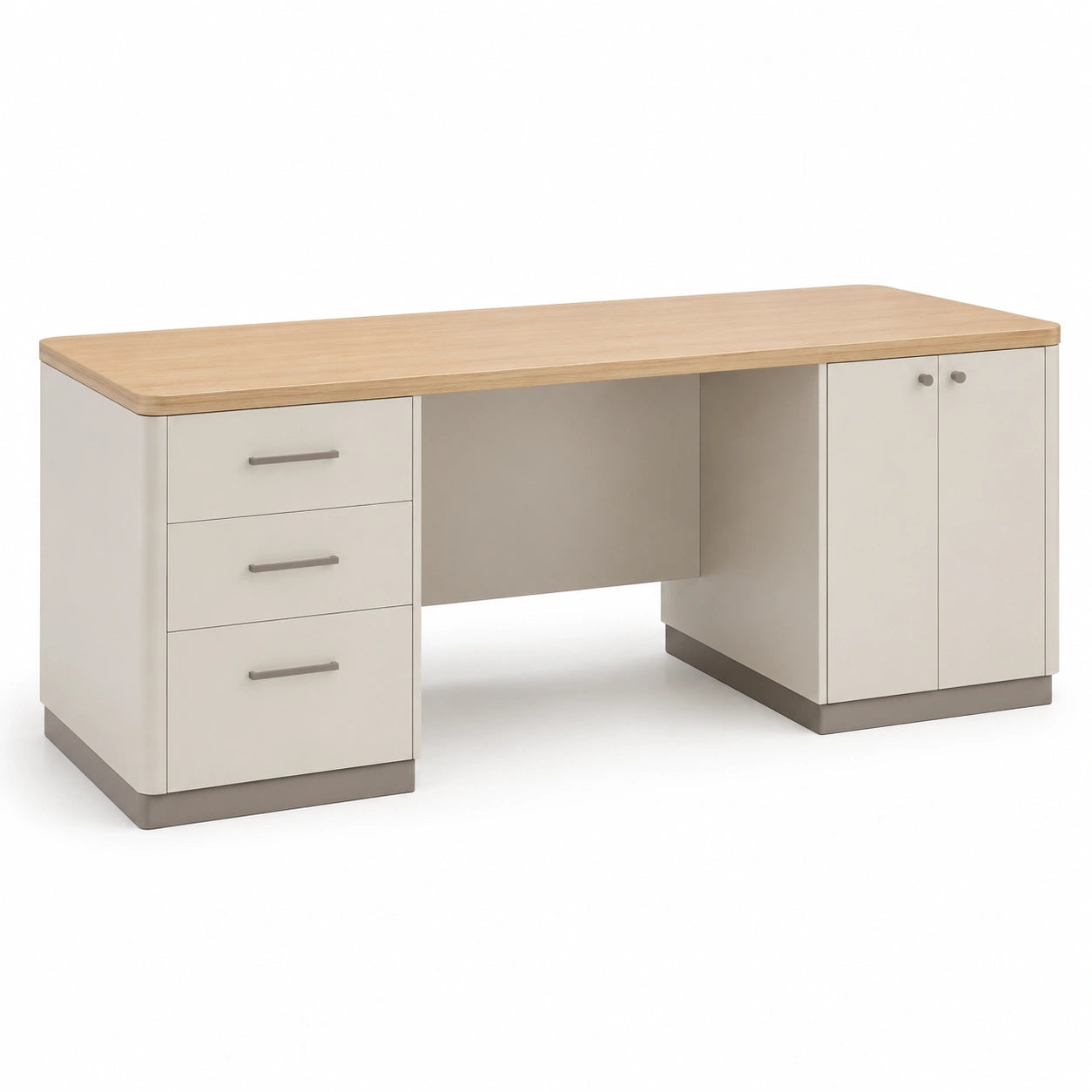Escritorio de Madera y MDF con Cajones y Armario 150x60x75 cm