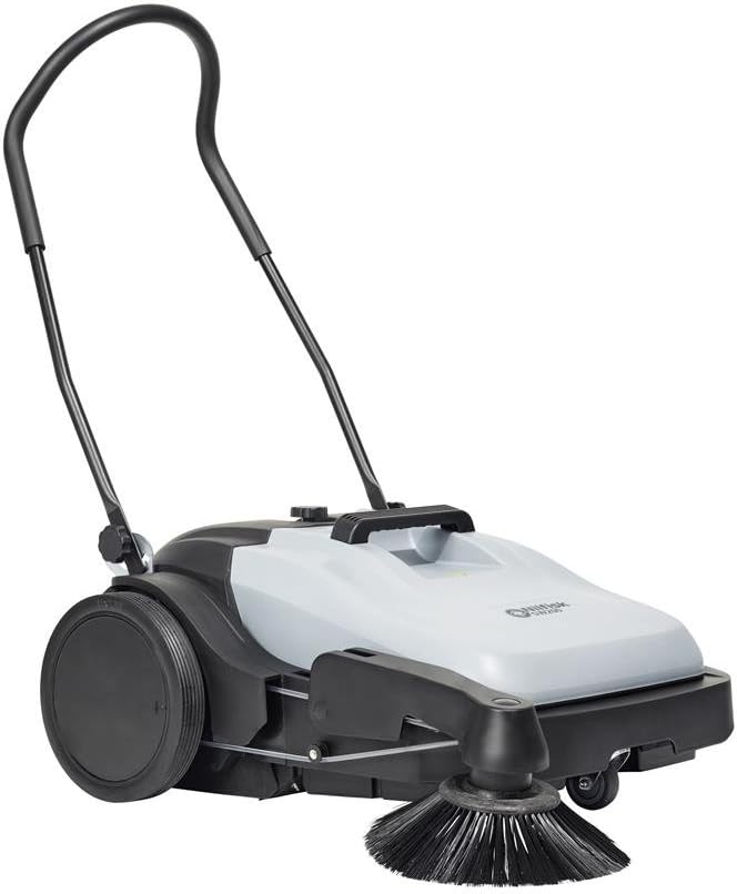 Nilfisk Kehrer, 19,5 Kg, 480 mm, 38 L, Schwarz, Handkehrmaschine SW200 700 (Kehrmaschine mit Kehrwalze, Behälter