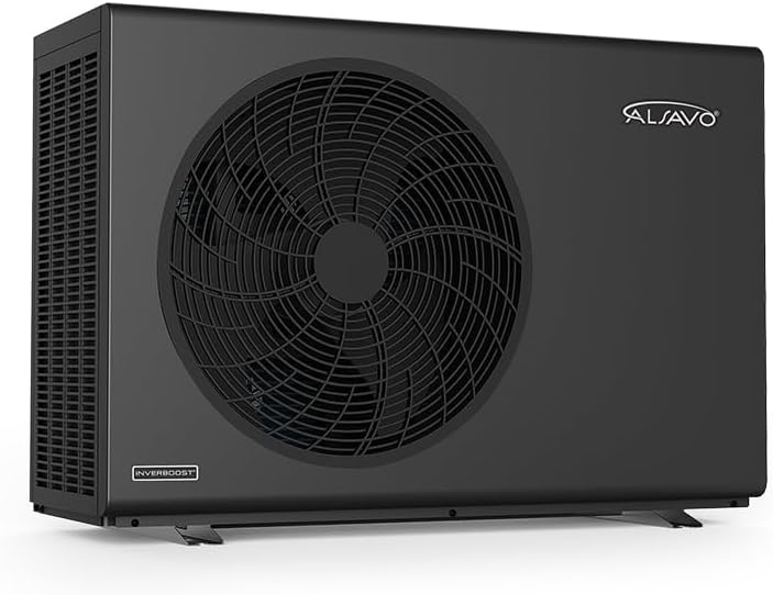 ALSAVO Wärmepumpen, 7 kW, Weiss, Monoblock Luft Wärmepumpe INVERBOOST HEAT R290, Einphasig mit Einzelventilator