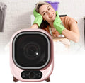 XDLYWUZIQ Wärmepumpentrockner, 0,8 Kg, 450 W, Rosa, Kleiner Wäschetrockner, Tragbarer Kondensator-Wäschetrockner