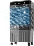 Verdunstungsluftkühler Mobiles Klimagerät, Weiss, mit Ventilator, mit 3 Geschwindigkeitsstufen und Kühlfach, 40/45/50-Liter Wassertank