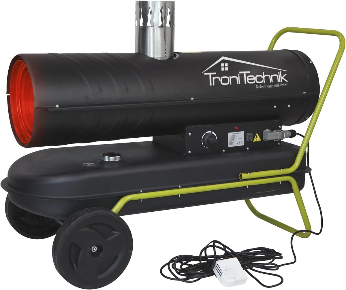 Tronitechnik Powerstation, 30 kW, 44l, Schwarz, ® Heizkanone Dieselheizgebläse Dieselheizer Diesel, Ãœberhitzungsschutz