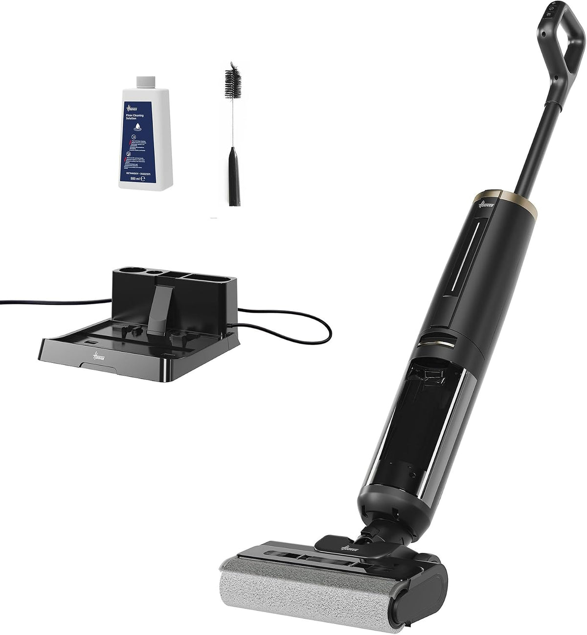 Hoover Nass-,Trockensauger für Werkstätten, Schwarz, HW3 Plus 2in1 kabelloser Nass- und Trockensauger und, Anti-Hairwrap-Funktion
