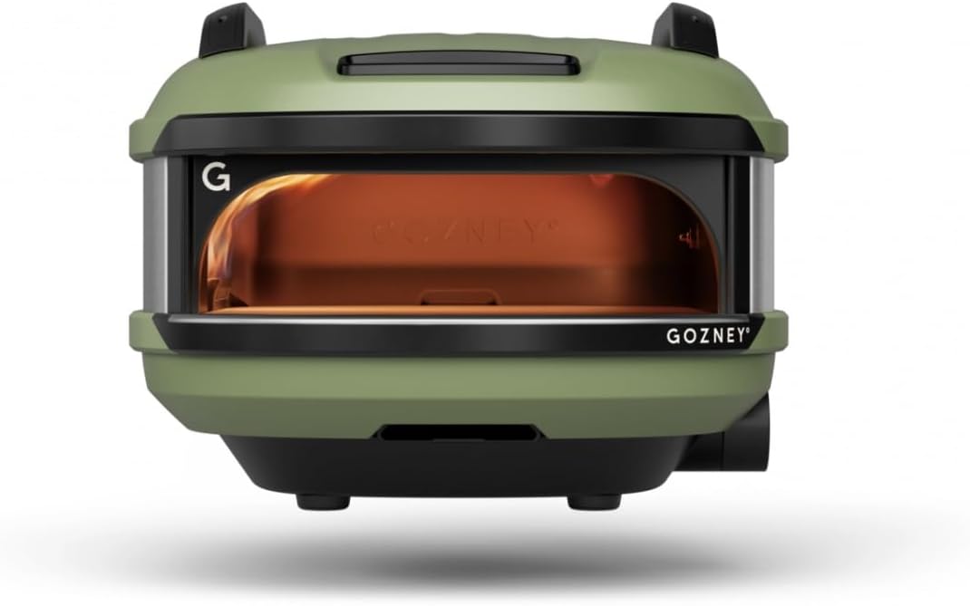 GOZNEY° Pizzaofen, Schwarz, Tread (Olivgrün)