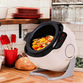 twostronking Elektrische Hot Pots, 2000 W, 6 L, Schwarz, Rotierender Kochtopf, 200-W-Kochautomat, Mit Smart-Touchpanel Und 360° Drehbarem Innentopf