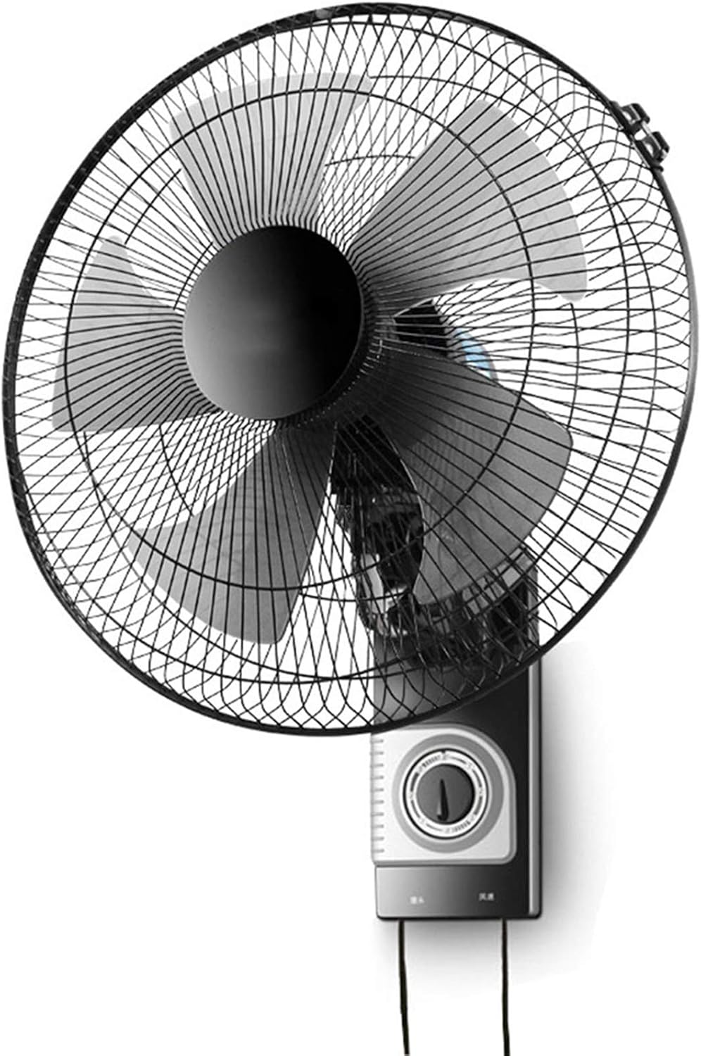 QUSYZD Standventilatoren, 62 dB, Weiss, 16-Zoll-Oszillations-Wandventilator, 3-stufiger Industrie-Rüttelkopfventilator