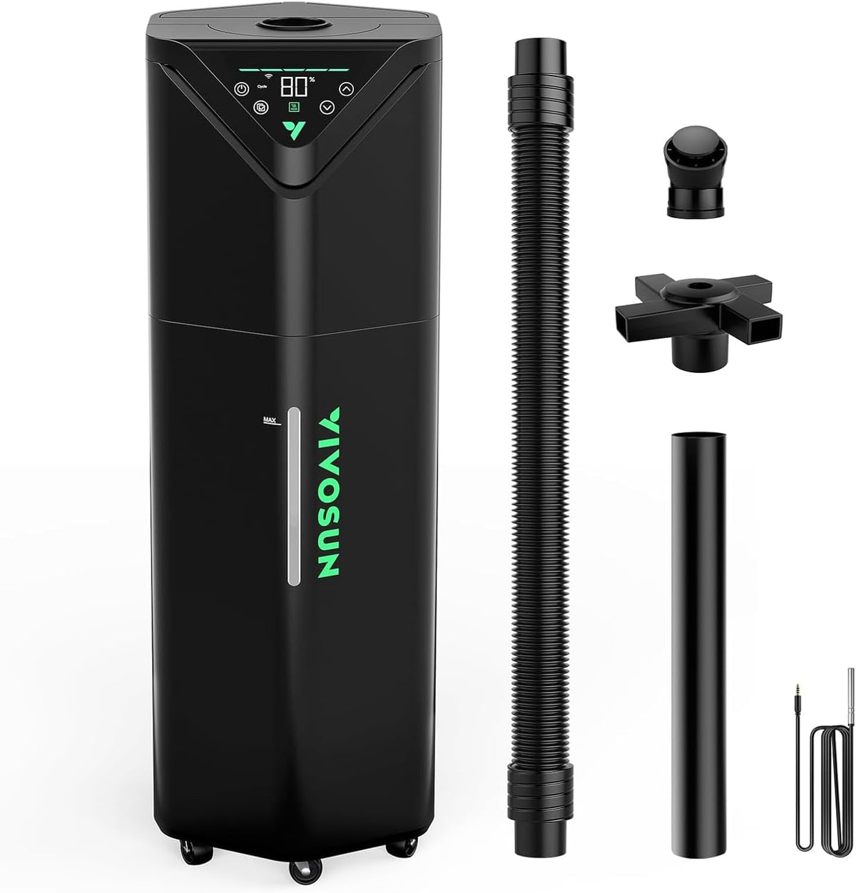 VIVOSUN Luftbefeuchter für ein Zimmer, 19 L, Schwarz, Pflanzen Luftbefeuchter Smart Humidifier Pflanzen