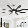 Sofucor Deckenventilator, 132 cm, Weiss, Deckenventilatoren mit Lichtern, Smart Indoor/Outdoor mit Fernbedienung