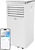 Suntec Wellness Mobiles Klimagerät, Silber, Coolfixx 9000 BTU Design silver App, Klimaanlage mobil und leise mit Smart App Steuerung