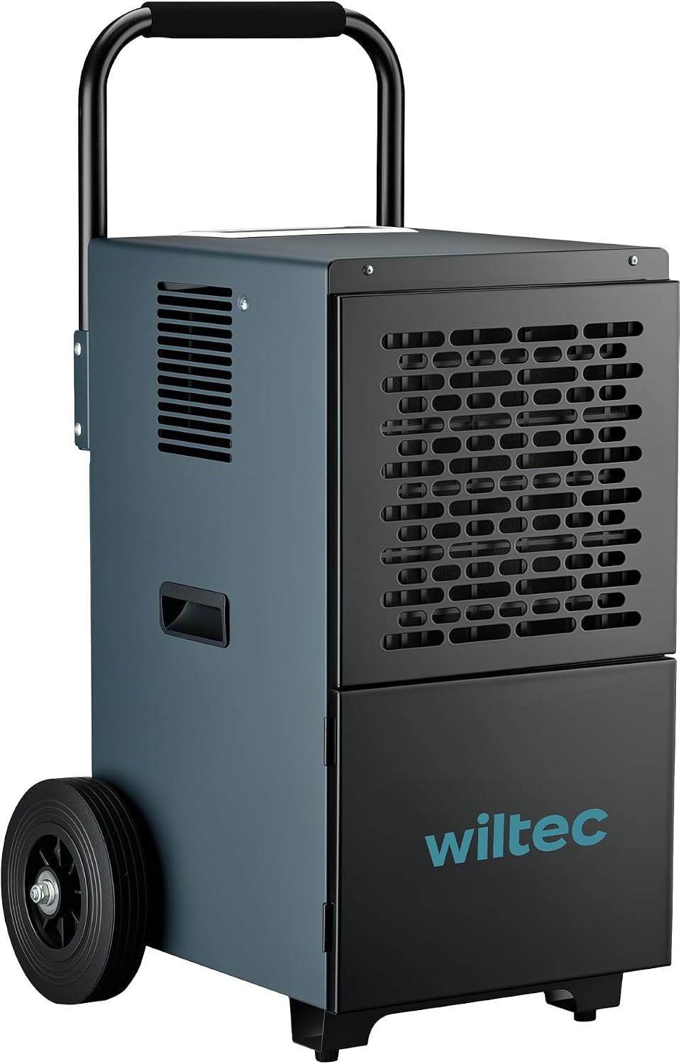 Wiltec Luftentfeuchter, 650 W, 50 l, 7 l, Weiss, Bautrockner bis /Tag, Raumentfeuchter mit Tank, Raumtrockner mit 24h Timer