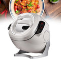 Sunseota Elektrische Woks, 2000 W, 220 V, 6l, Silber, Automatischer Topfrührer, Mit Innentopf Aus Edelstahl Und Smart Touch Panel
