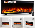 KAMINIO Elektrokamin, Schwarz, ® Lea PRO 42 mit Heizung [Stand, Einbau & Wand]