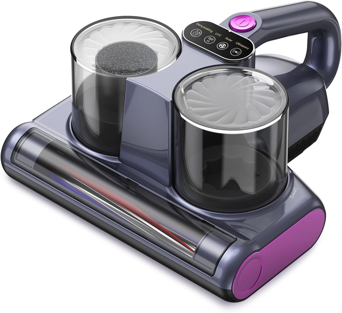 BioAura Matratze, Grau, Milbensauger für Matratzen mit UV-C-Licht, Milbensauger 12000Pa Starke Absaugung, HEPA-Filter