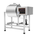 BYUAK Rührwerke, 38 L/8.36Gal, 240 W, Rostfreier Stahl, Gummi, Silber, 38 L Vakuum-Mariniermaschine, Edelstahl-Tumbler mit LED und EU-Stecker