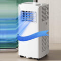 Mobiles Klimagerät, 350 m, 2 L, Weiss, Tragbare Klimaanlage 8000BTU, Energieeffiziente AC-Einheit mit Installationsset