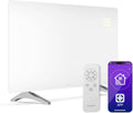 Klarstein Elektroheizkörper, 720 W, Weiss, Infrarotheizung, Wandmontage & Standgerät, Thermostat, App-Steuerung, Glas-Design