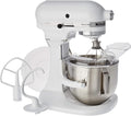 KitchenAid Universalküchenmaschinen, 41,7 x 37,1 x 28,7 cm, 4,8 L, Weiss, Heavy Duty KÜCHENMASCHINE 5KPM5EWH, Stainless Steel