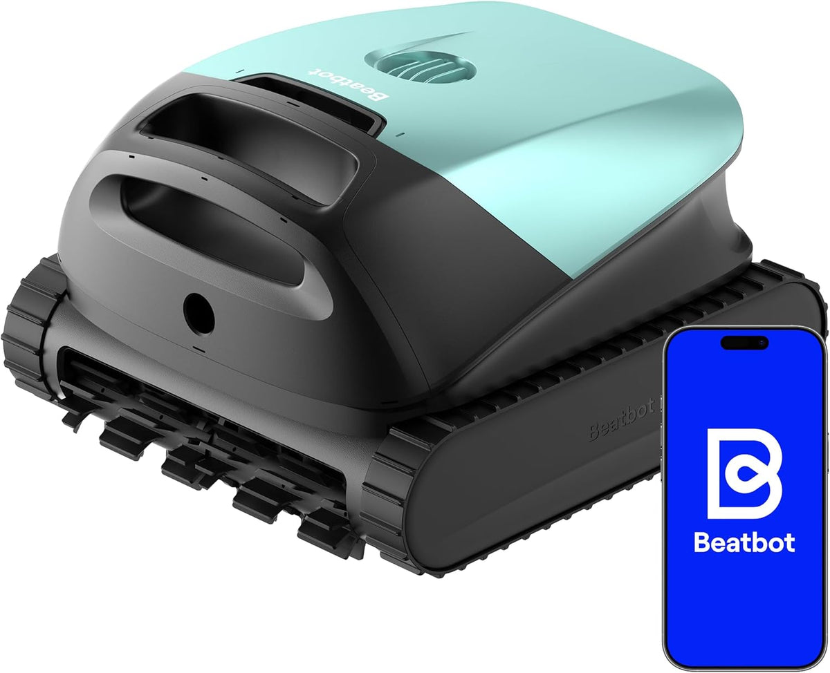 Beatbot Poolroboter, 5 L, Schwarz, Sora 10, 25700 LPH, grosser Filterkorb, Marineblau