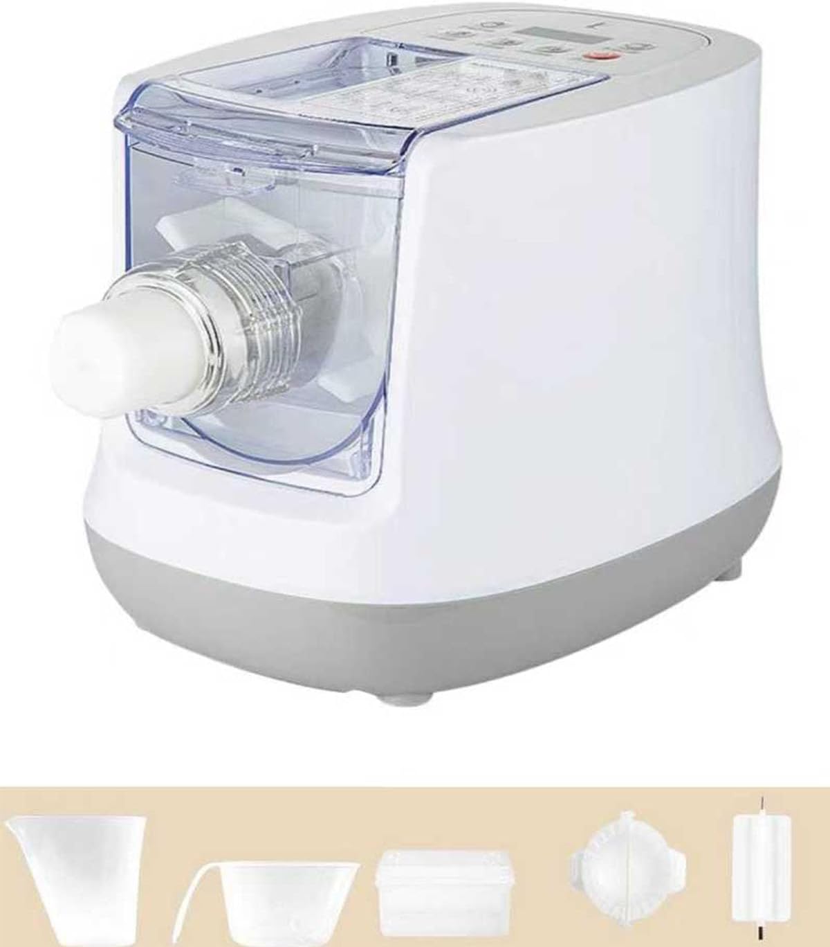 Zuguachi Nudelmaschinen, 260 W, Grau, Elektrische Nudelmaschine, vollautomatische Nudelmaschine für den Haushalt
