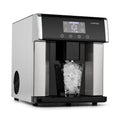 Klarstein Eiswürfelmaschine, 12 kg, 3 L, Schwarz, Klein, Eiswürfelbereiter, mit 3 Eiswürfel Grössen, Schnelle Leichte Reinigung