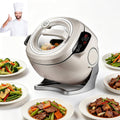 ORIDLECTAL Universalküchenmaschinen, 2000 W, 6 l, Grau, Kochroboter, Automatische Rührbratmaschine:, 3D-Rundum-Erhitzung