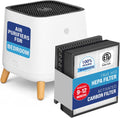 Smart Air Dunstabzugshaube, Weiss, Sqair Luftreiniger mit 99, 97 % H13 HEPA + Kohlefilter: Attraktiver und effektiver