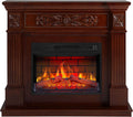 ArtiFlame Elektrokamin, 1800 W, Grau, Toscana AF23BS, Elektrischer Standkamin mit Heizung, realistischer Flammeneffekt