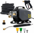 Active Hochdruckreiniger, Schwarz, 2.0 Elektrischer, 0 GPM Wasserfluss, bis 1800 PSI, kompaktes Gerät für Autowäsche