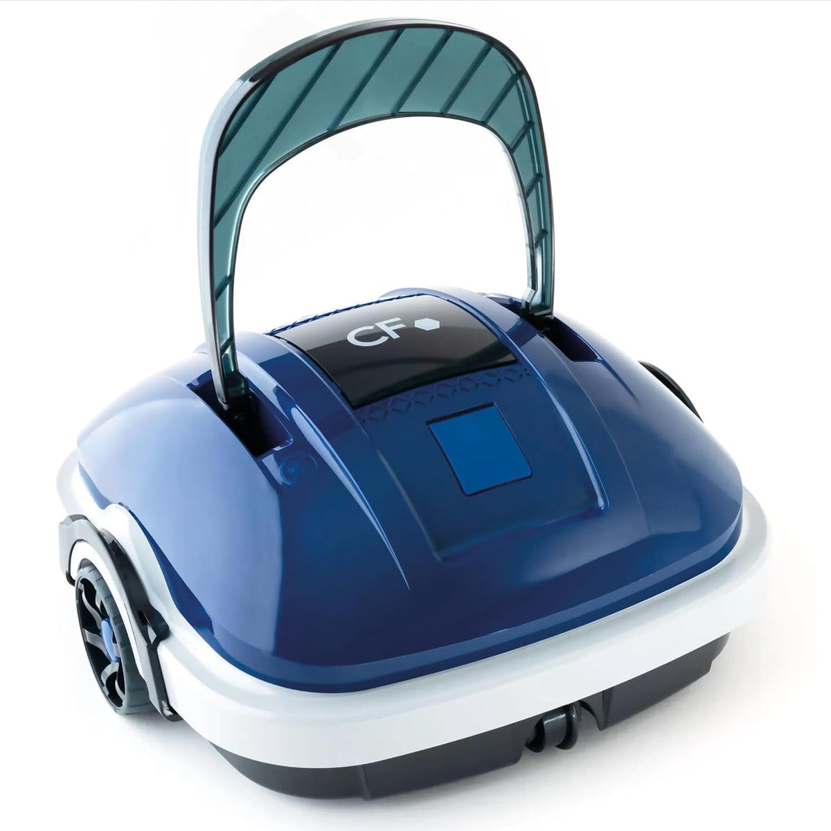 POWERHAUS24 Poolroboter, 330 mm, 3,6 kg, 50m, Schwarz, Kabelloser CF 45 CL, Akkubetrieb für bis zu ², 50-minütiger Reinigungsmodus