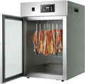 Ostreemaner Reifeschrank, 7,5 Kg, Grau, Fleischreifeschrank, Für Fleisch, 360°-Drehung, Mit LED-Bedienfeld, Temperatureinstellung Von 30