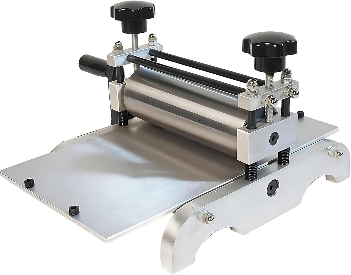 PRECISTECH Druckpressen, Schwarz, Desktop Druckmaschine, Mini Druckerpresse, Handbetriebene Druckpresse, Kupferdruckpresse