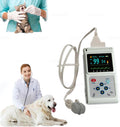 STDZQCWY Monitor, Schwarz, Tragbares Veterinär-Pulsoximeter, Ohr-/Zungen-SPO2-Sensor, Tier-Pulsfrequenzmonitor mit Sonde und USB-Kabel