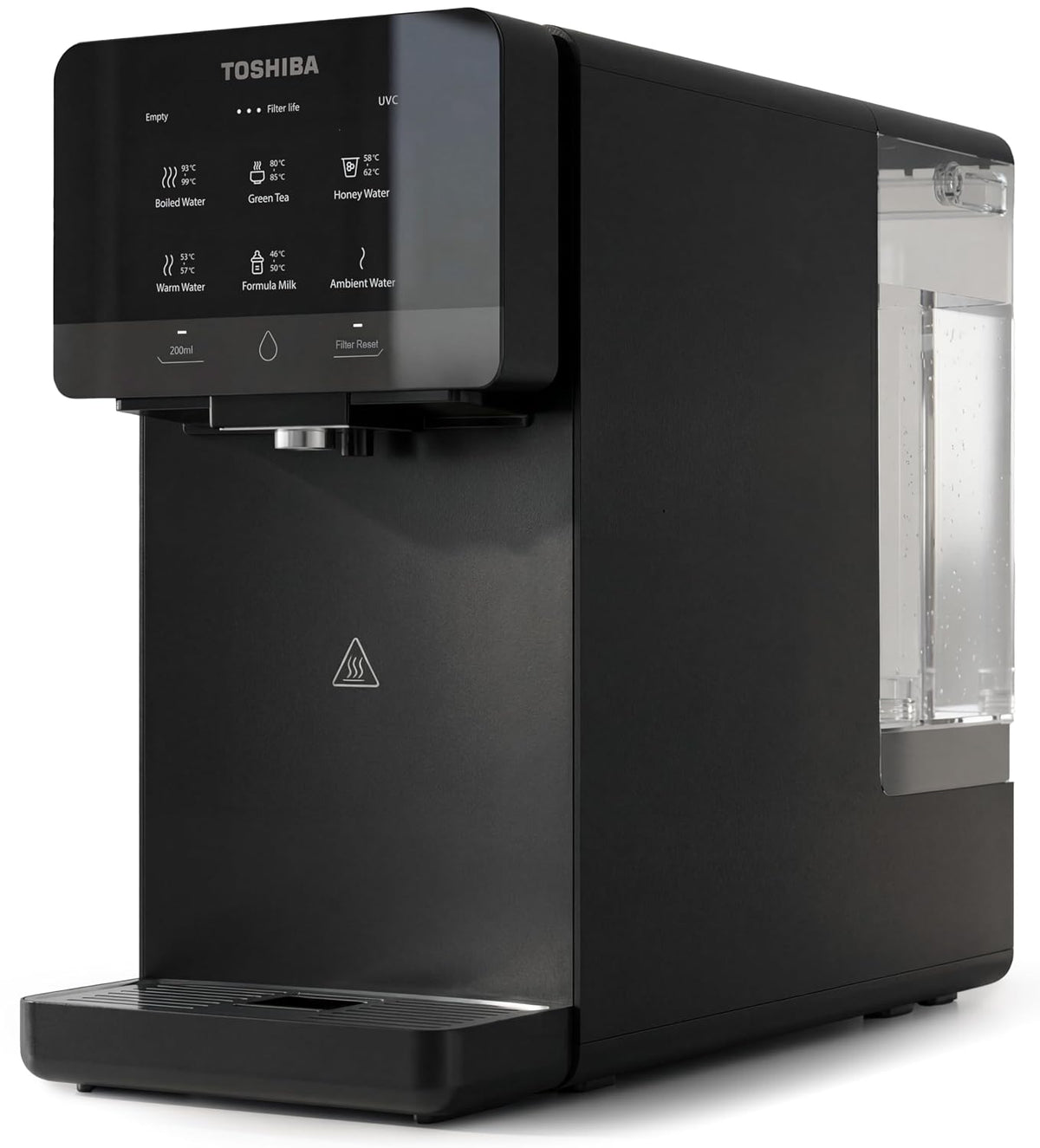 Balter Wasseraufbereiter, Anthrazit, Toshiba Osmoseanlage, Wasserfilter Trinkwasser, Auftisch, Keine Installation