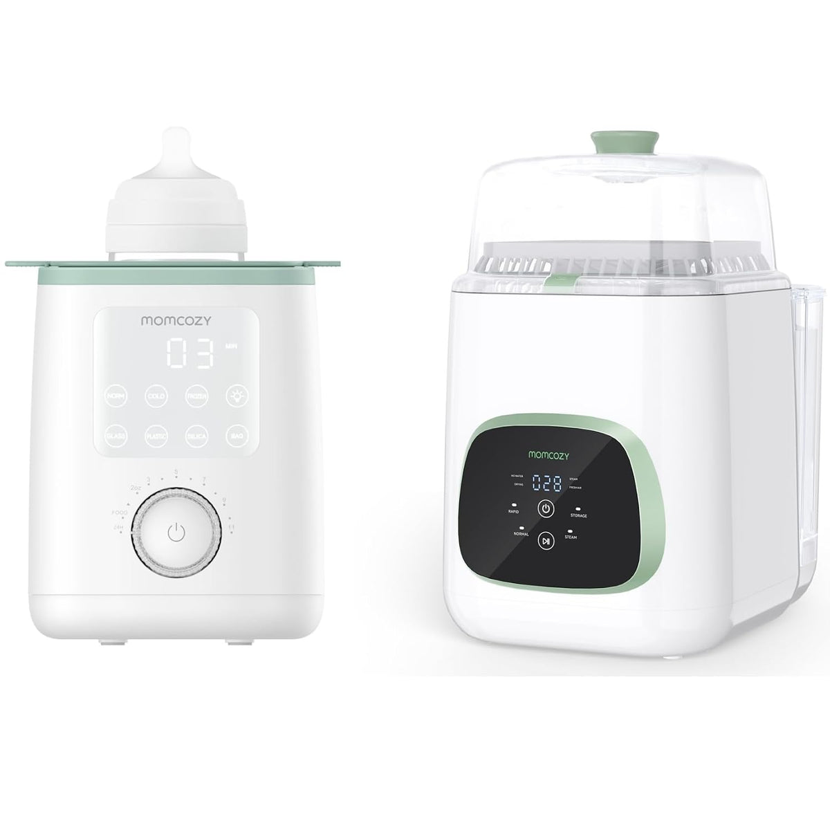 Momcozy Flaschenreiniger, Schwarz, KleanPal Pro Baby Bottle Washer Schnellster mit Hochdruck