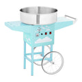 Helloshop26 Zuckerwatte, 52 cm, Schwarz, Zuckerwattemaschine mit Trolley, 1200 Watt, türkis, 14_0002278