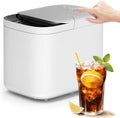 HNBYLMM Eismaschine, 150 W, 15 KG, ABS, Grau, Eiswürfelmaschine, Tisch-Eiswürfelmaschine mit Eisschaufel und -Korb