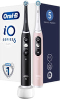 Oral-B Rotierend, Schwarz/Rosa, Elektrische Zahnbürste iO6 Series Duo Pack Schwarz/Pink, 2 Stück