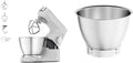 Kenwood Universalküchenmaschinen, 001WH, Weiss/Silber, Titanium Chef Baker KVC65. - Küchenmaschine mit, 1200 Watt
