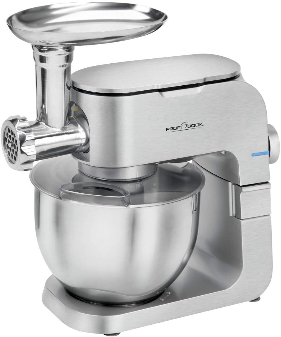Profi Cook Universalküchenmaschinen, 1300 W, 6,5 L, Braun, ProfiCook PC-KM 1151 2in1 Multi-Küchenmaschine und, 8 Geschwindigkeitsstufen
