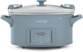 Crock-Pot Backofen, 2,7 l, Blau, Design Series Programmierbarer Schongarer, Morgennebel