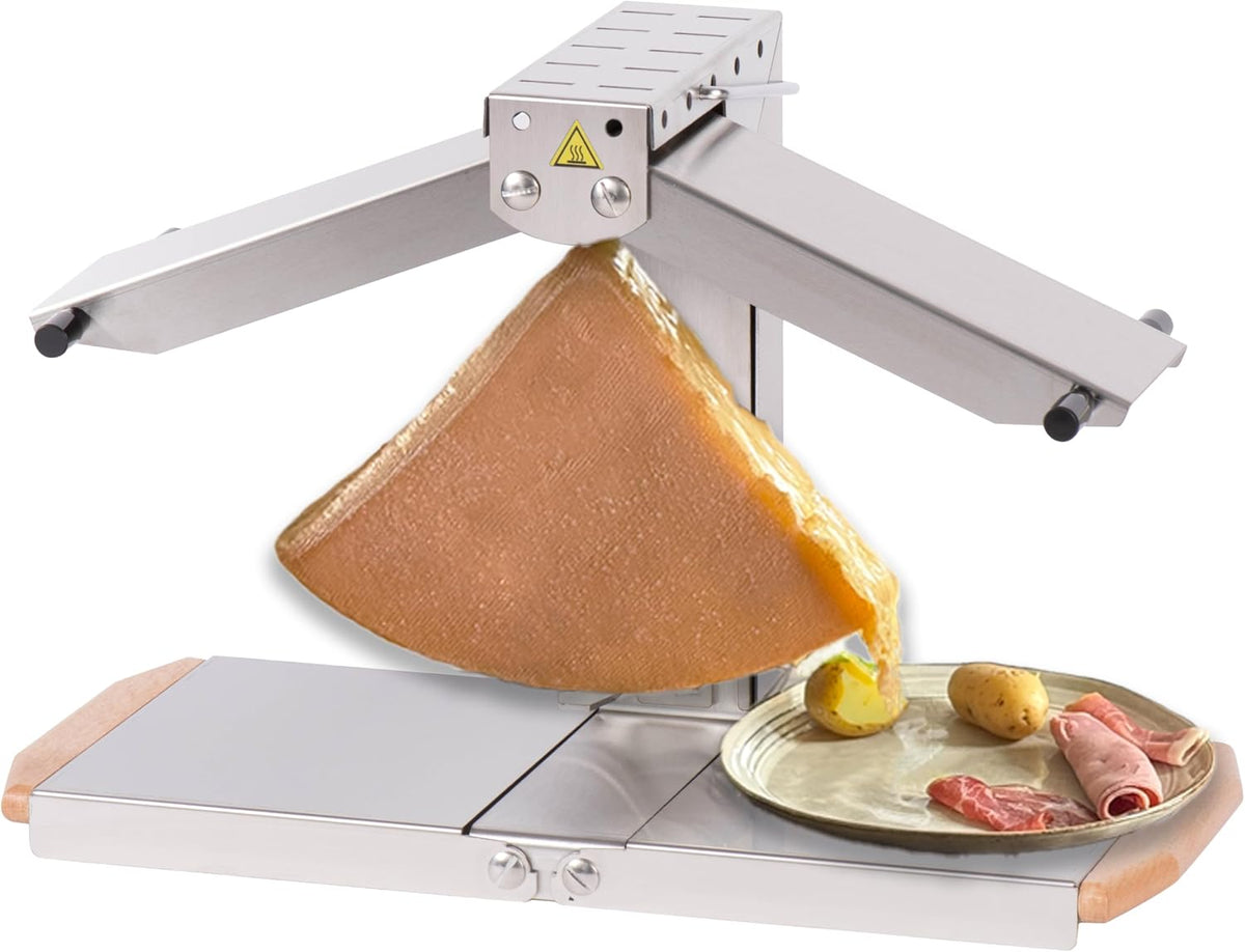 Louis Tellier Raclettes, Silber, Raclette-Grill 1-6 Pers., Brézière® Signature Inox, Langlebig & Einfach zu Reinigen