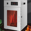 ZenSeFarin Reifeschrank, 7,5 Kg, 800 W, 7.5 kg, Edelstahl, Grau, Fleischreifeschrank, Für Fleisch, 360° Drehung