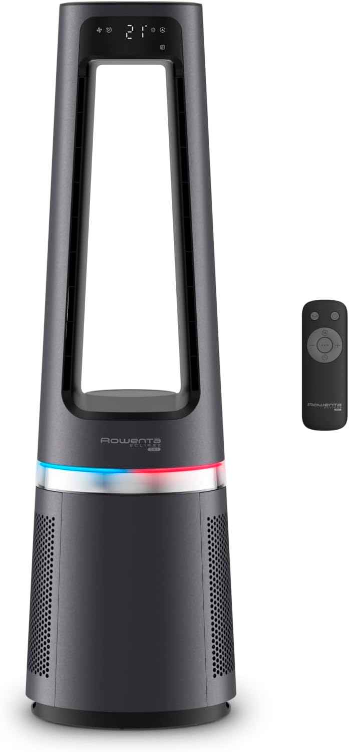 Rowenta Dunstabzugshaube, Weiss, Eclipse 3-in-1 Luftreiniger, Ventilator und Heizer QU5062