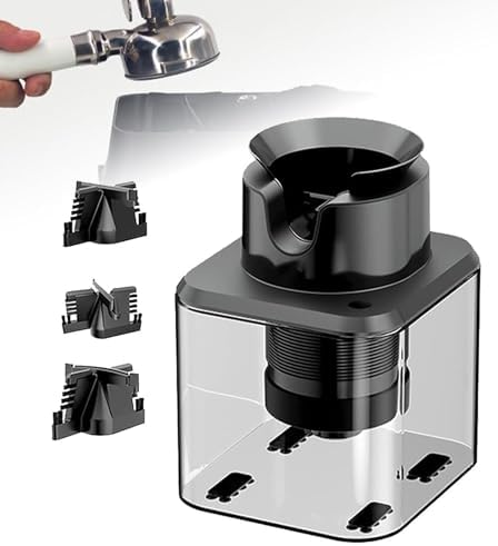 Automatischer Kaffeemaschine, Schwarz/Silber, Espresso-Siebträger-Reiniger, effiziente Wartung der für gewerbliche Küchen