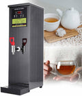 Heisswasserspender, Schwarz, Gewerblicher Wasserkocher mit einstellbarer, Abtropfschale und Wasseranschluss für Küchen und Restaurants