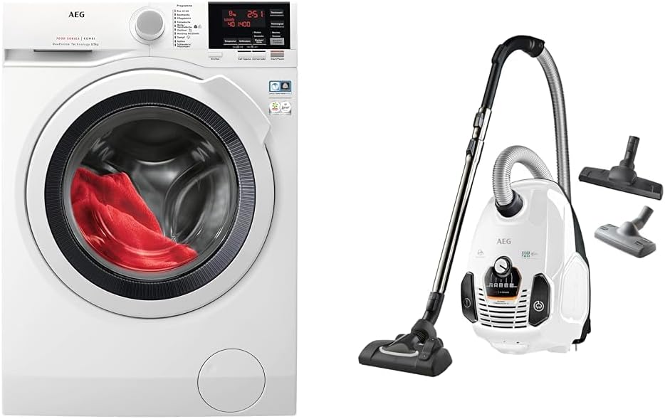 AEG Staubsauger, Weiss, L7WBA60680 Waschtrockner/DualSense - schonende Pflege &